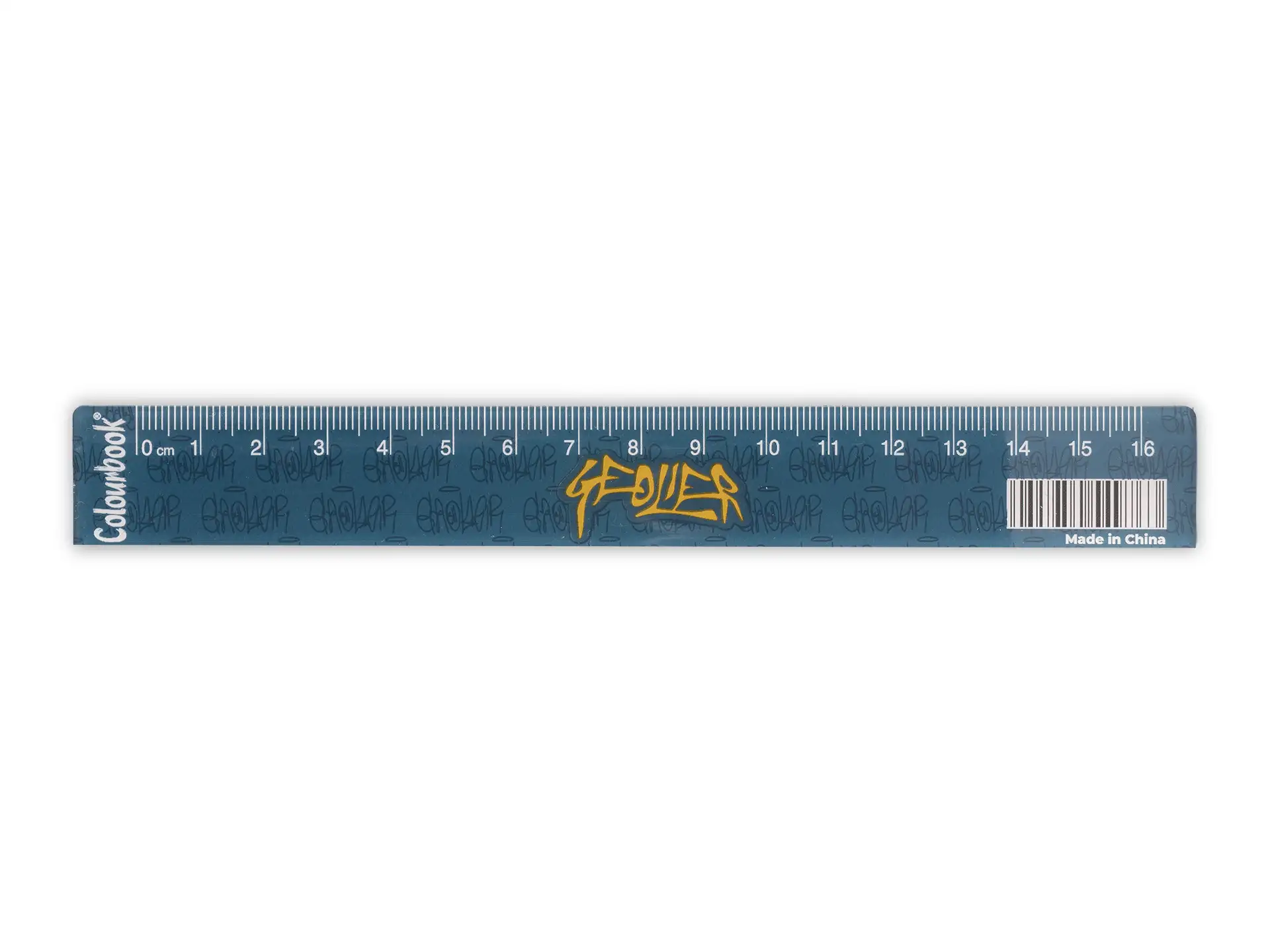 Colourbook - Righello 16 cm Geolier - Graffiti Blu