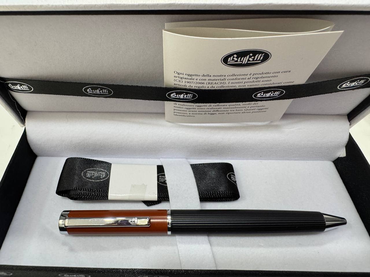 PENNA A SFERA ELEGANCE - Fusto Marrone/Nero