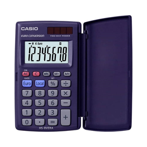 Calcolatrice tascabile - Casio - solare/batteria - 8 cifre