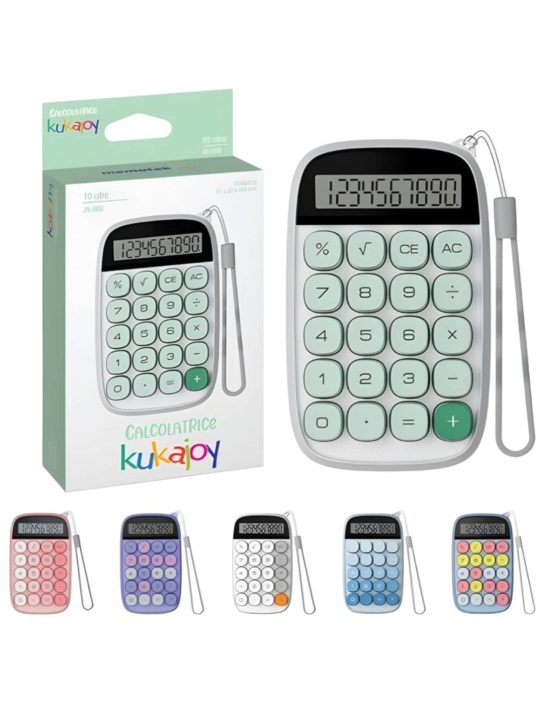 CALCOLATRICE 10 CIFRE KUKAJOY JN-660 COLORE LILLA