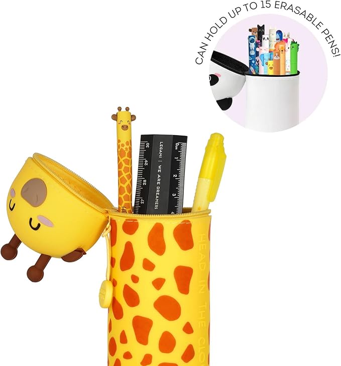 Kawaii  l’Astuccio 2 in 1 in Morbido Silicone a tema Giraffe