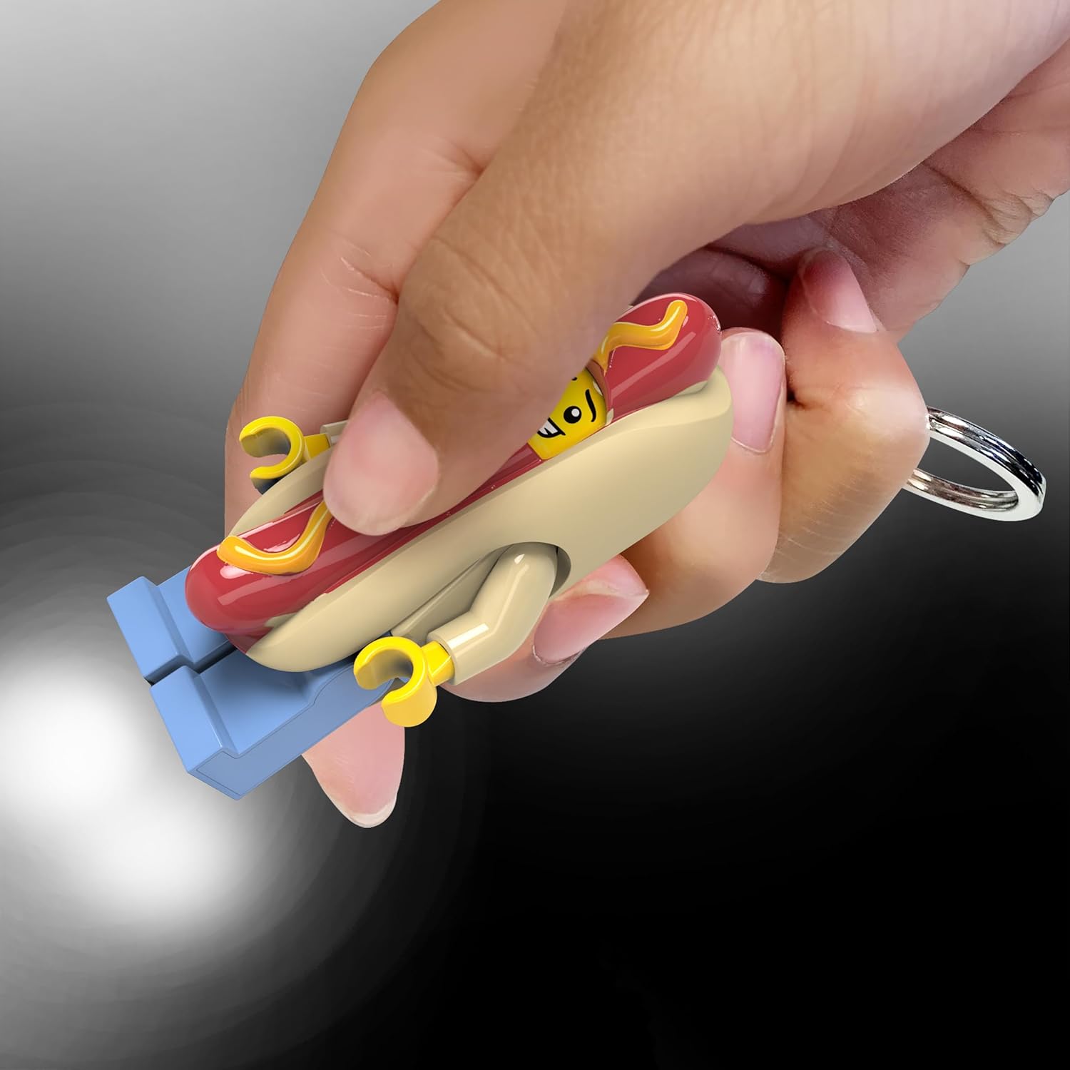 LEGO Torcia Led Portachiavi - Hot Dog Man