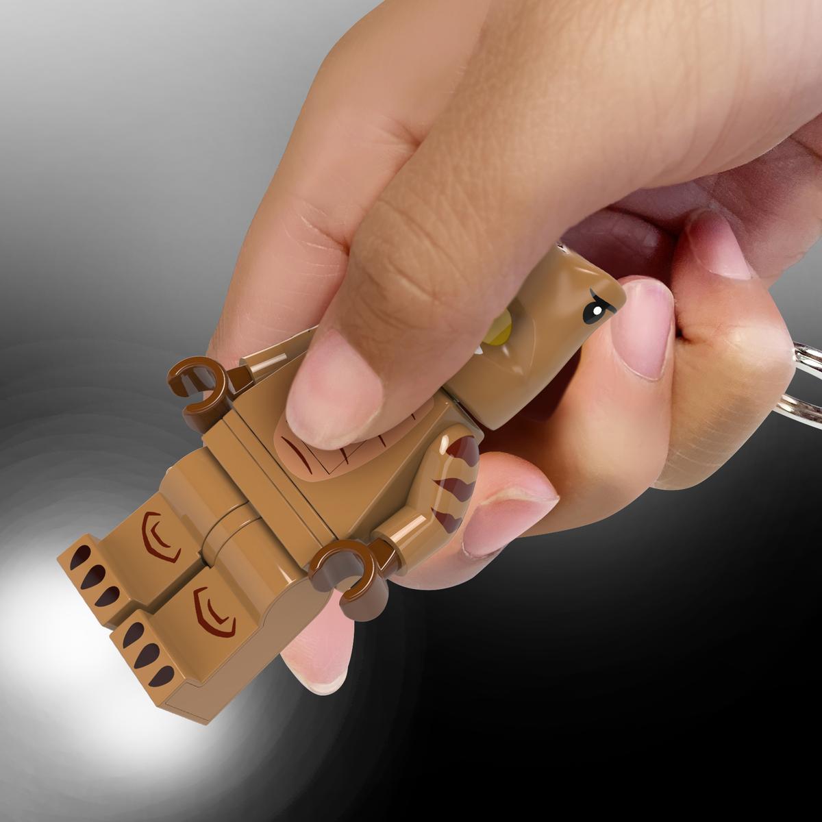 Lego - Torcia portachiavi LED - Fan in costume da T-Rex