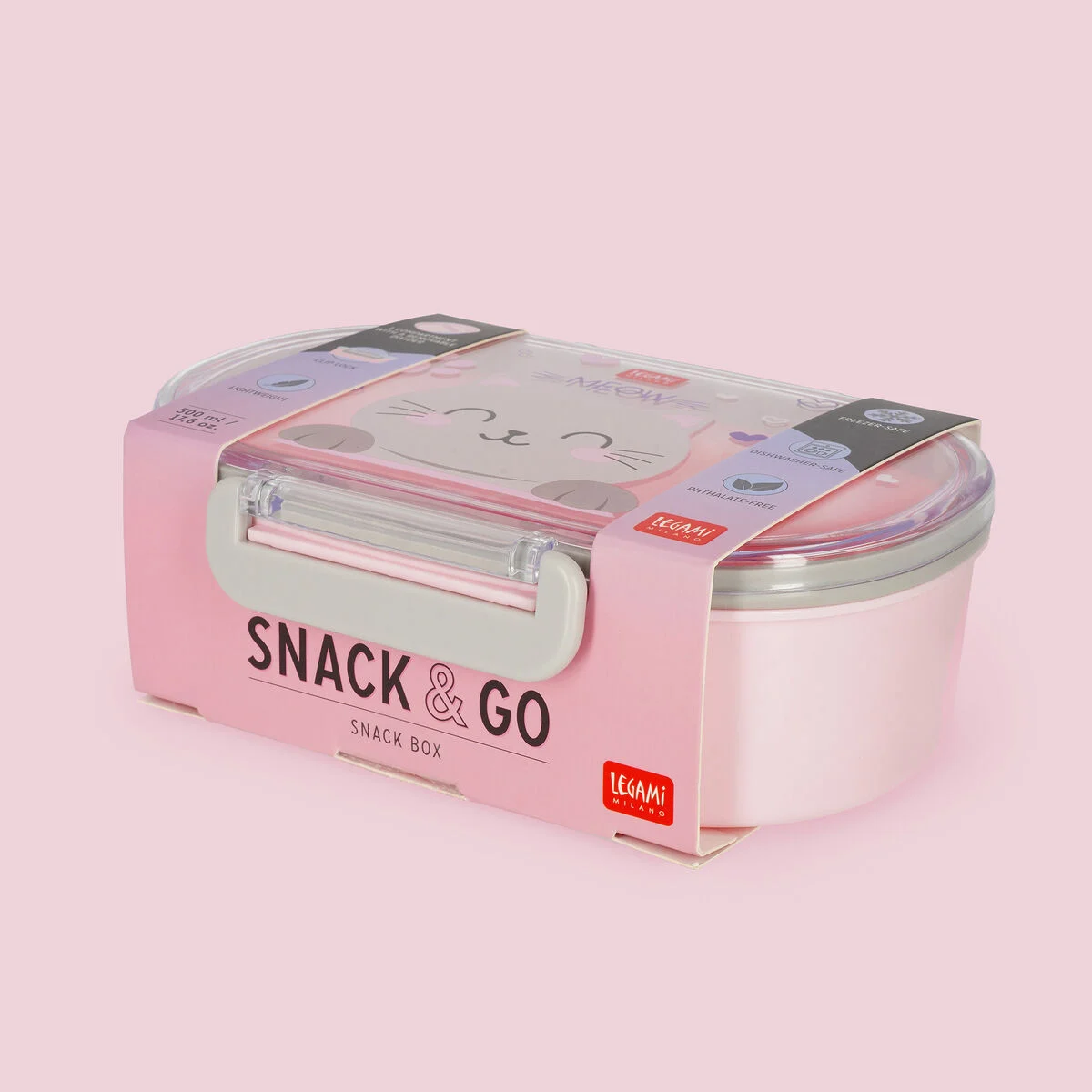 Contenitore Porta Merenda Snack & Go - Kitty