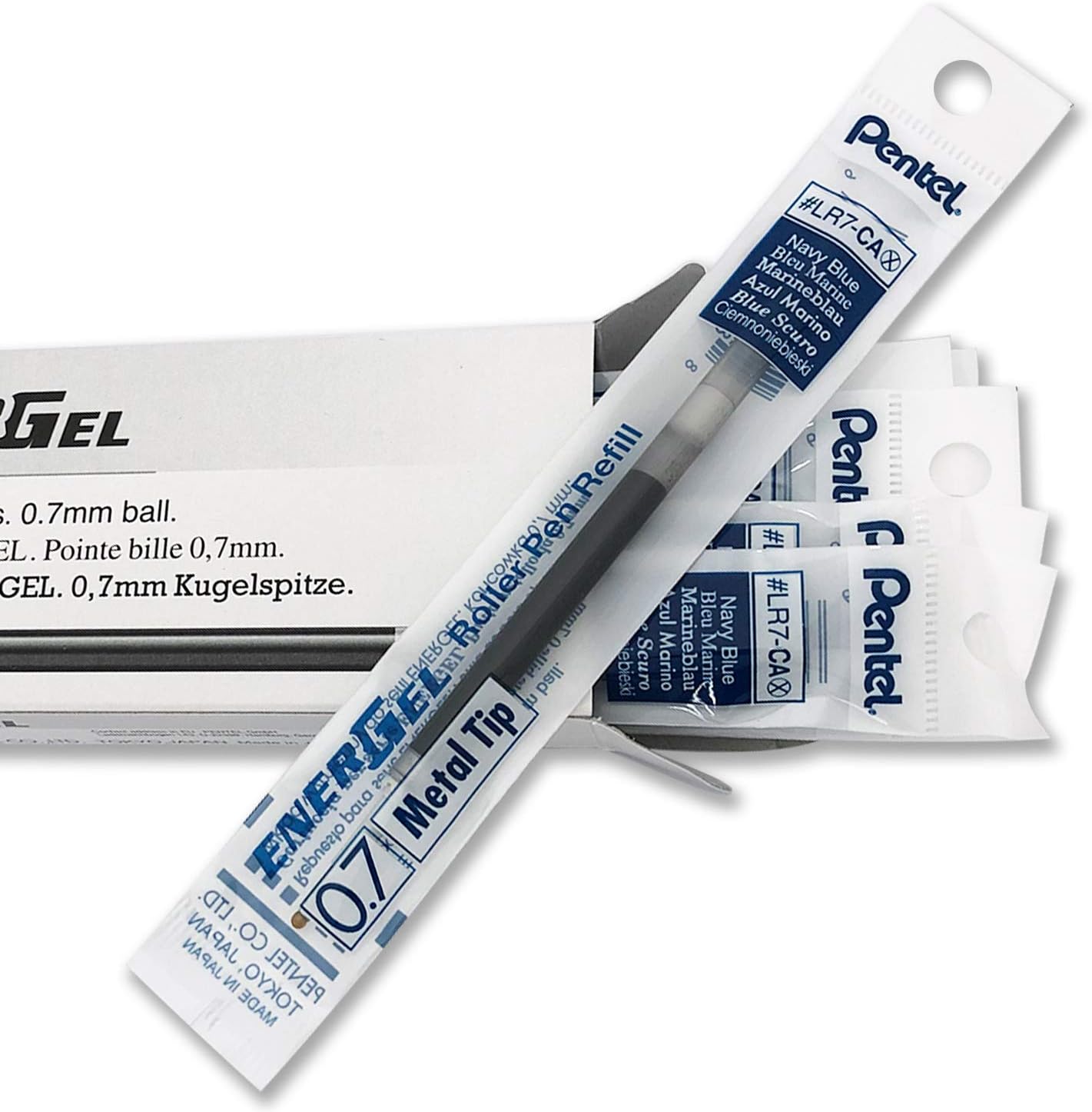 Pentel LR7-CA REFIL ENERGEL KLICK 0 7 BLU SCURO