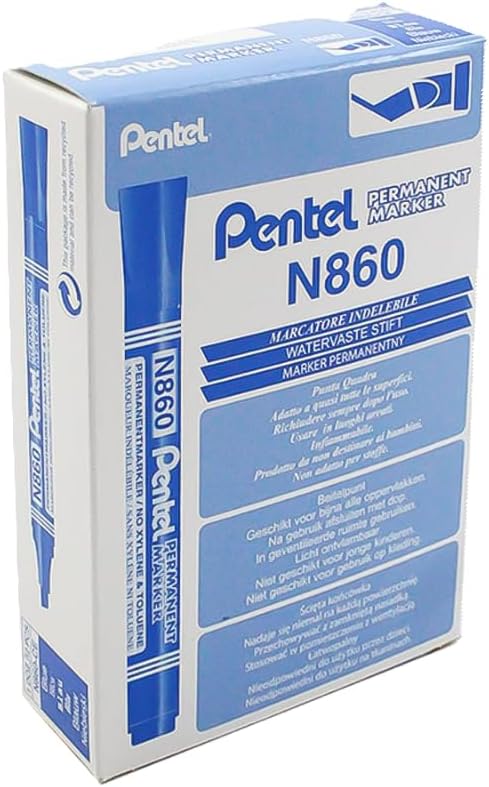 CF 12 PZ MARCATORE PROFESSIONALE PENTEL PEN N 860 BLU