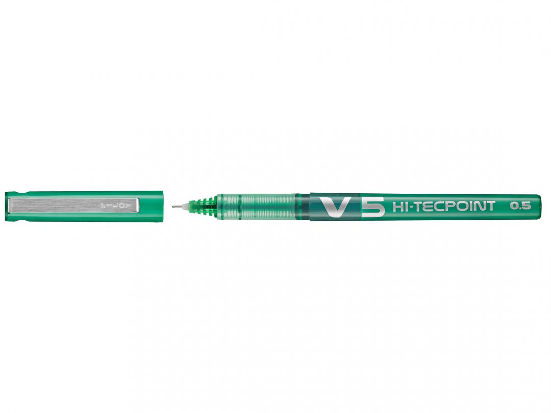 CF 12 PZ Hi-Tecpoint V5 Penna roller punta fine verde