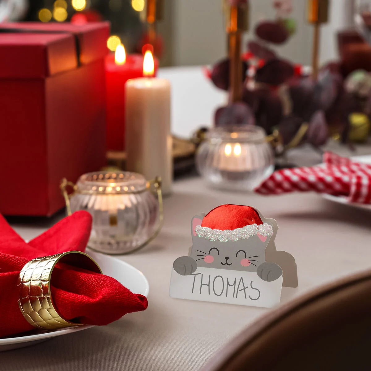 Set di 12 Segnaposto Natalizi