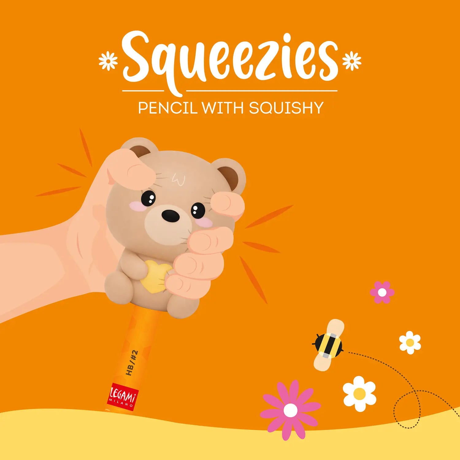 Squeezies Matita Antistress Profumata - Teddy Bear