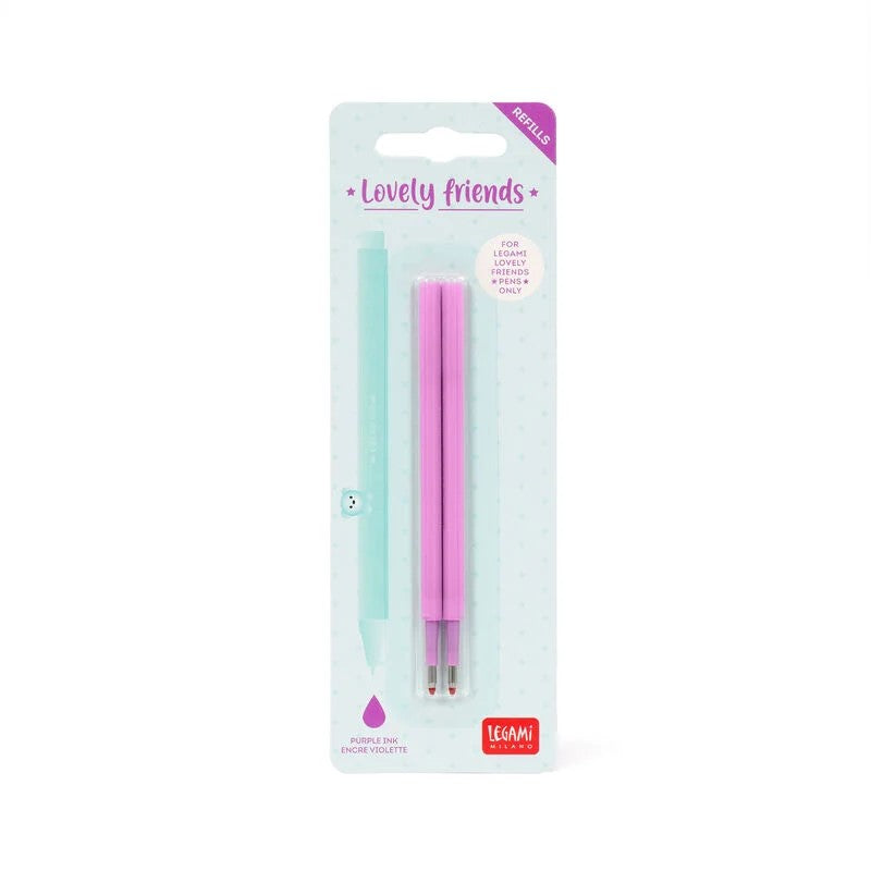 Set di 2 Refill per Penna Gel Lovely Friends Viola