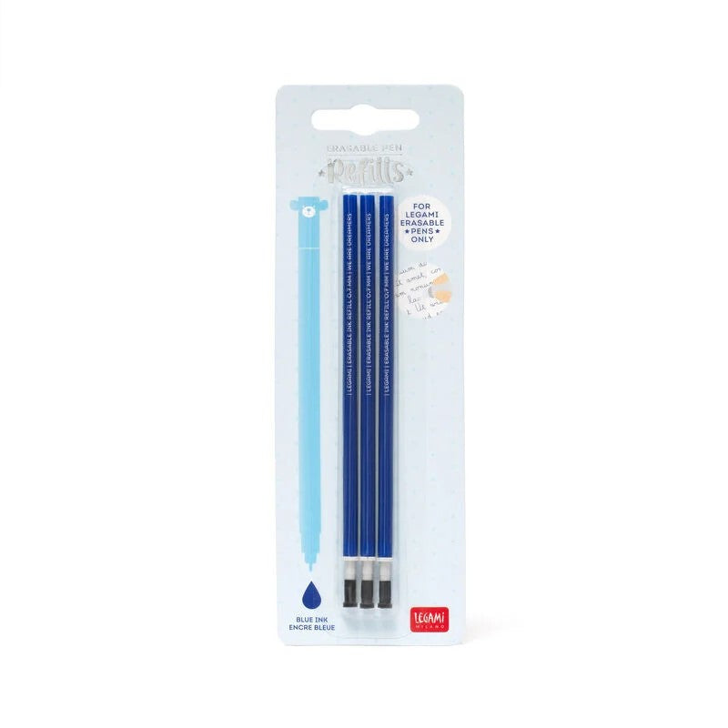 Refill Per Penna Gel Cancellabile Erasable Pen Colore Blu