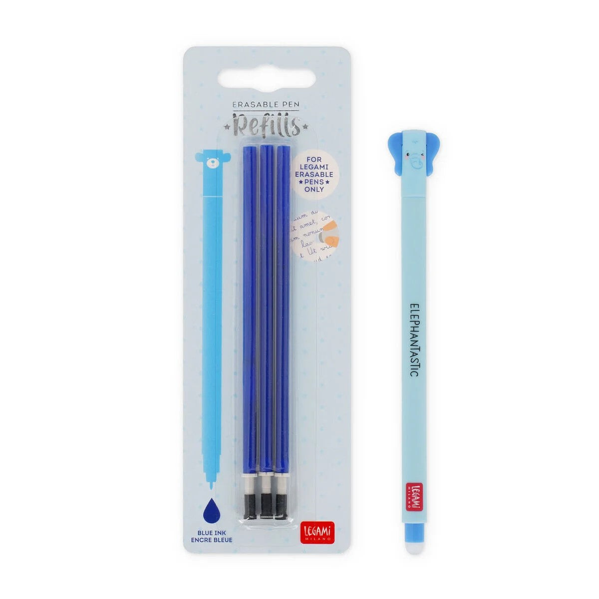 Refill Per Penna Gel Cancellabile Erasable Pen Colore Blu