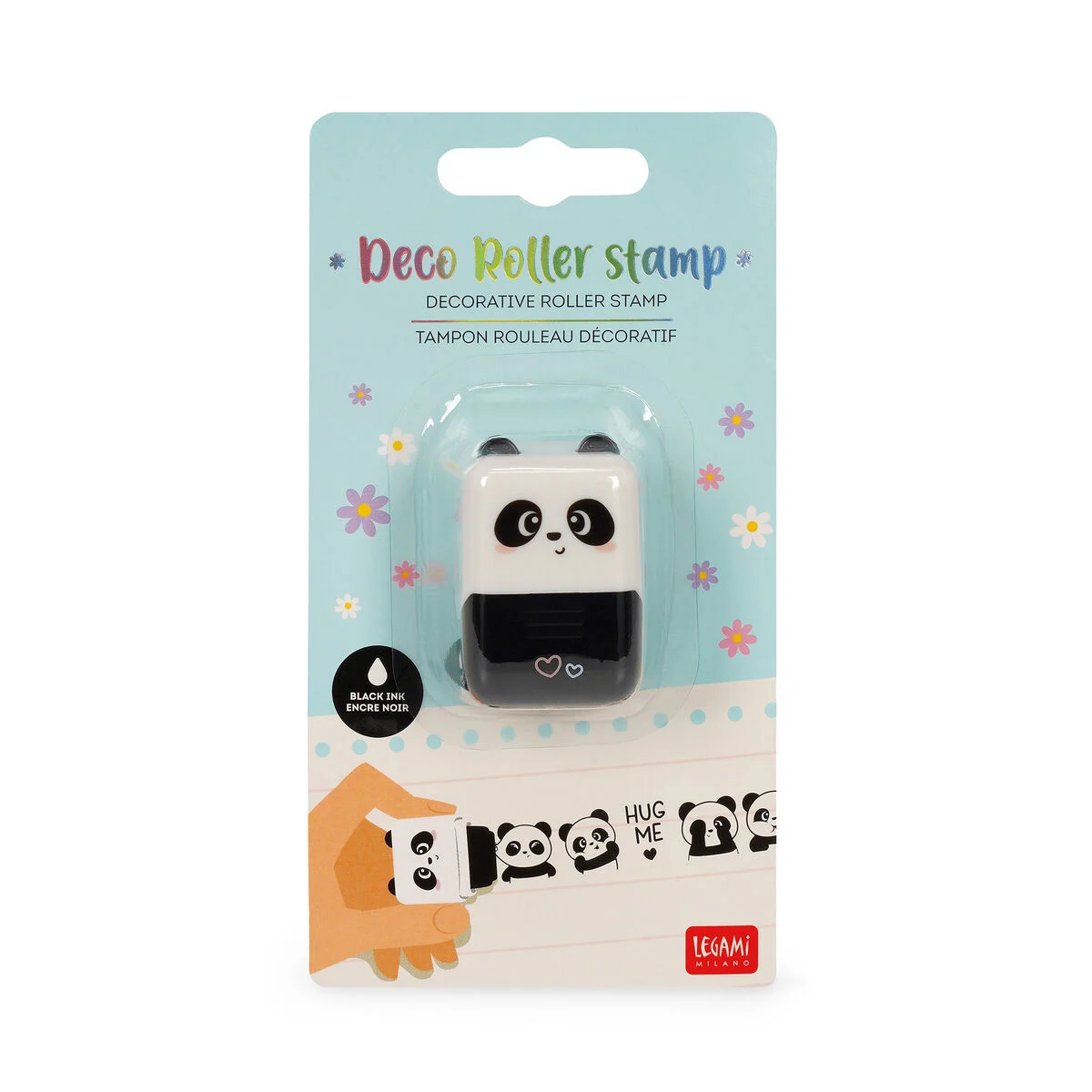 Timbro Decorativo a Rullo Roller Stamp - Panda