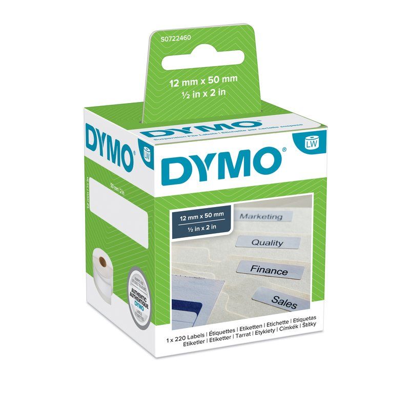 Etichette per Dymo LabelWriter permanente 50x12 mm bianco