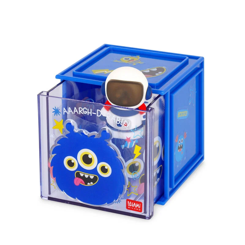 Legami - Box Componibile da Scrivania Cutie Cube - Monster