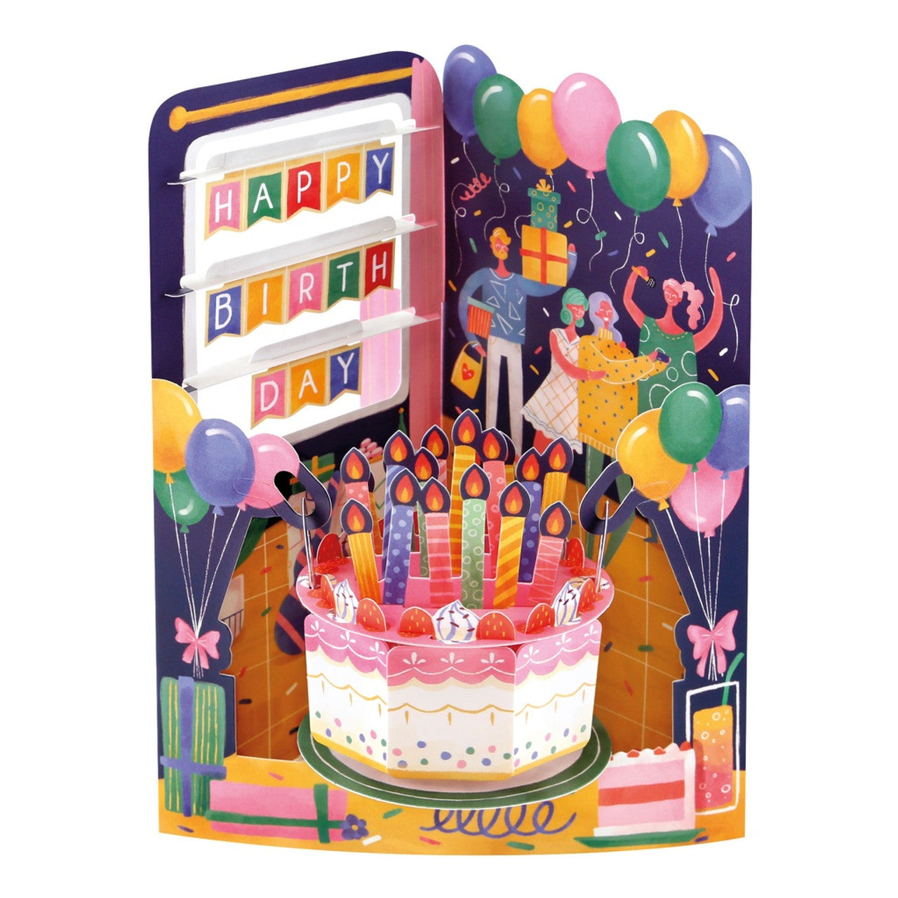 Santoro Swing Card 3D Pop-Up - Festa Di Compleanno