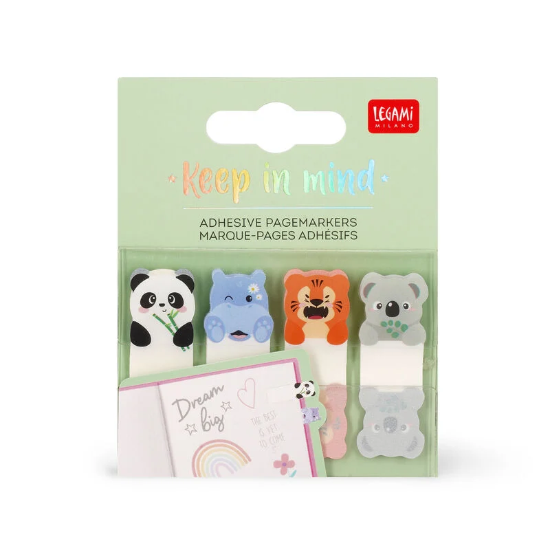 Legami - Segnapagina Adesivi - Keep in Mind - Cute Animals