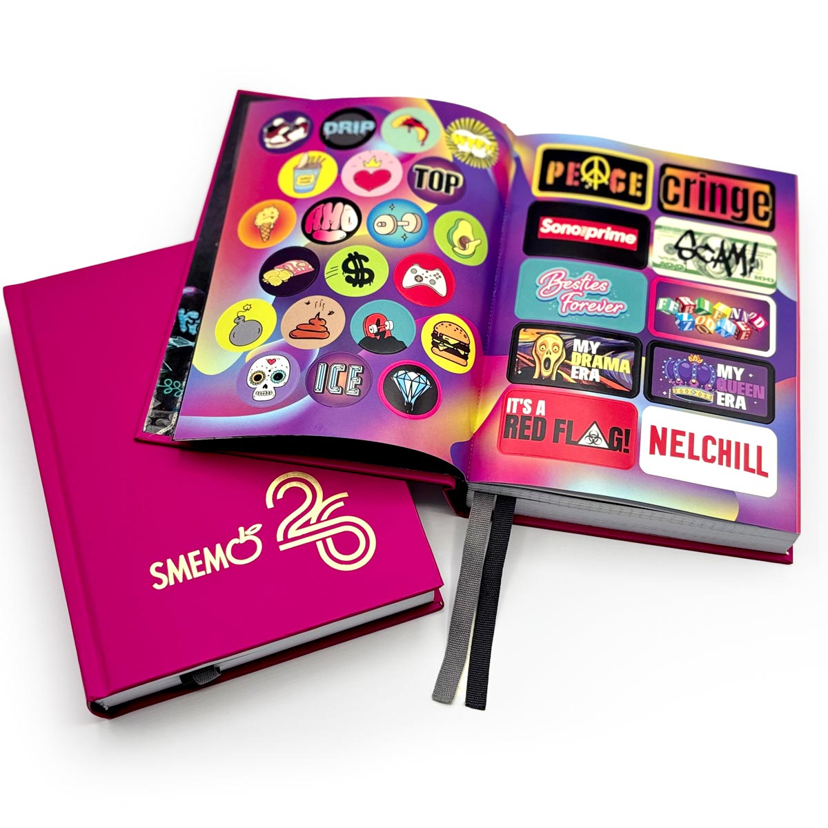 Smemo - Diario 16 Mesi Classic 25/26 13x17 - Fucsia