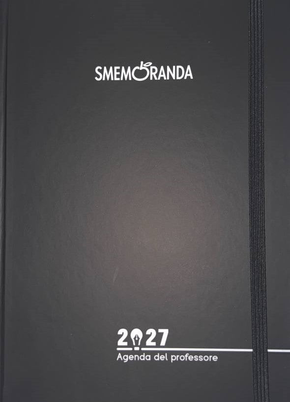 Agenda del professore settimanale 2027 - Nero