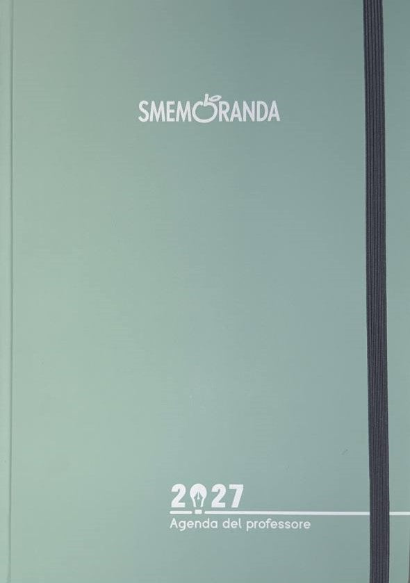 Agenda del professore settimanale 2027 - Verde Acqua