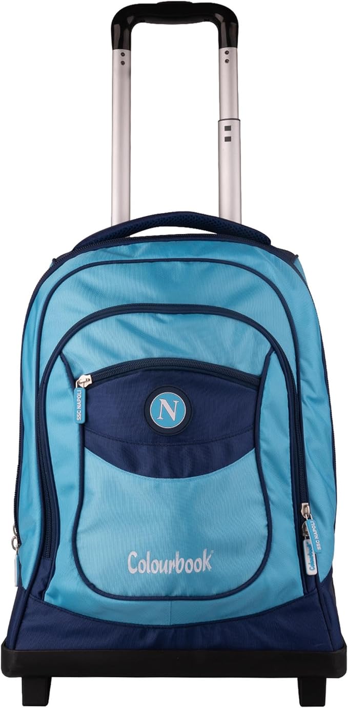 Zaino trolley SSC Napoli con sciarpa omaggio AZZURRO