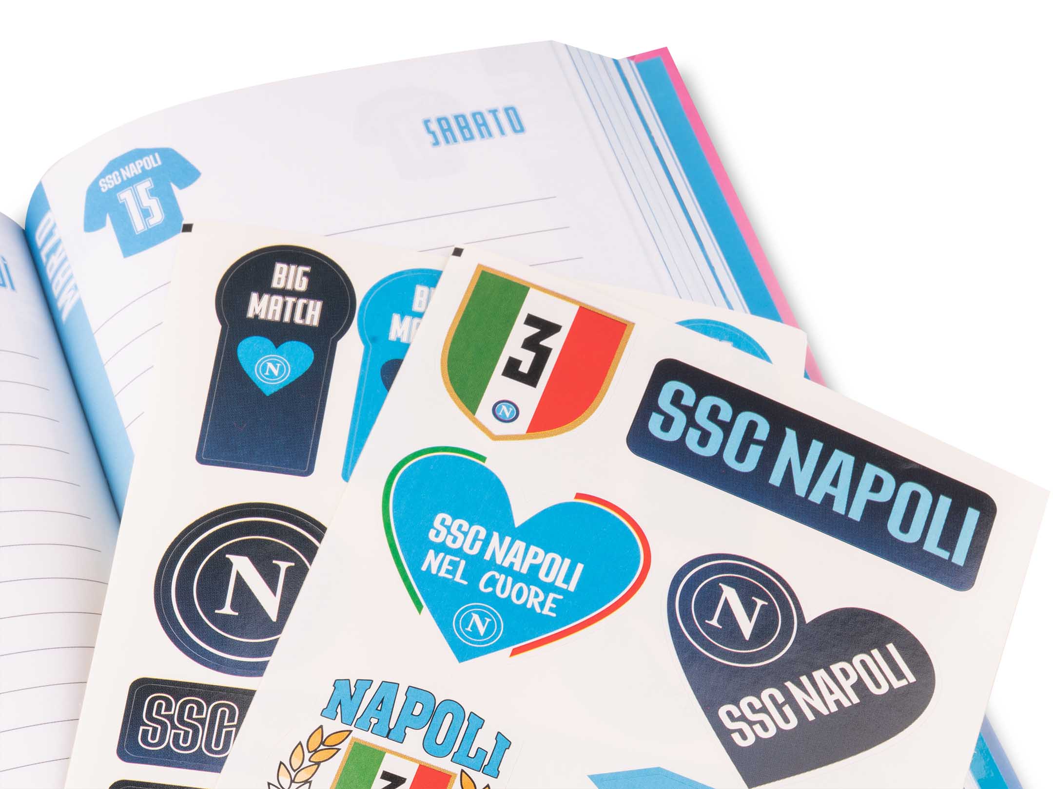 Diario scuola SSC Napoli 2024/2025 Cyan Gradient