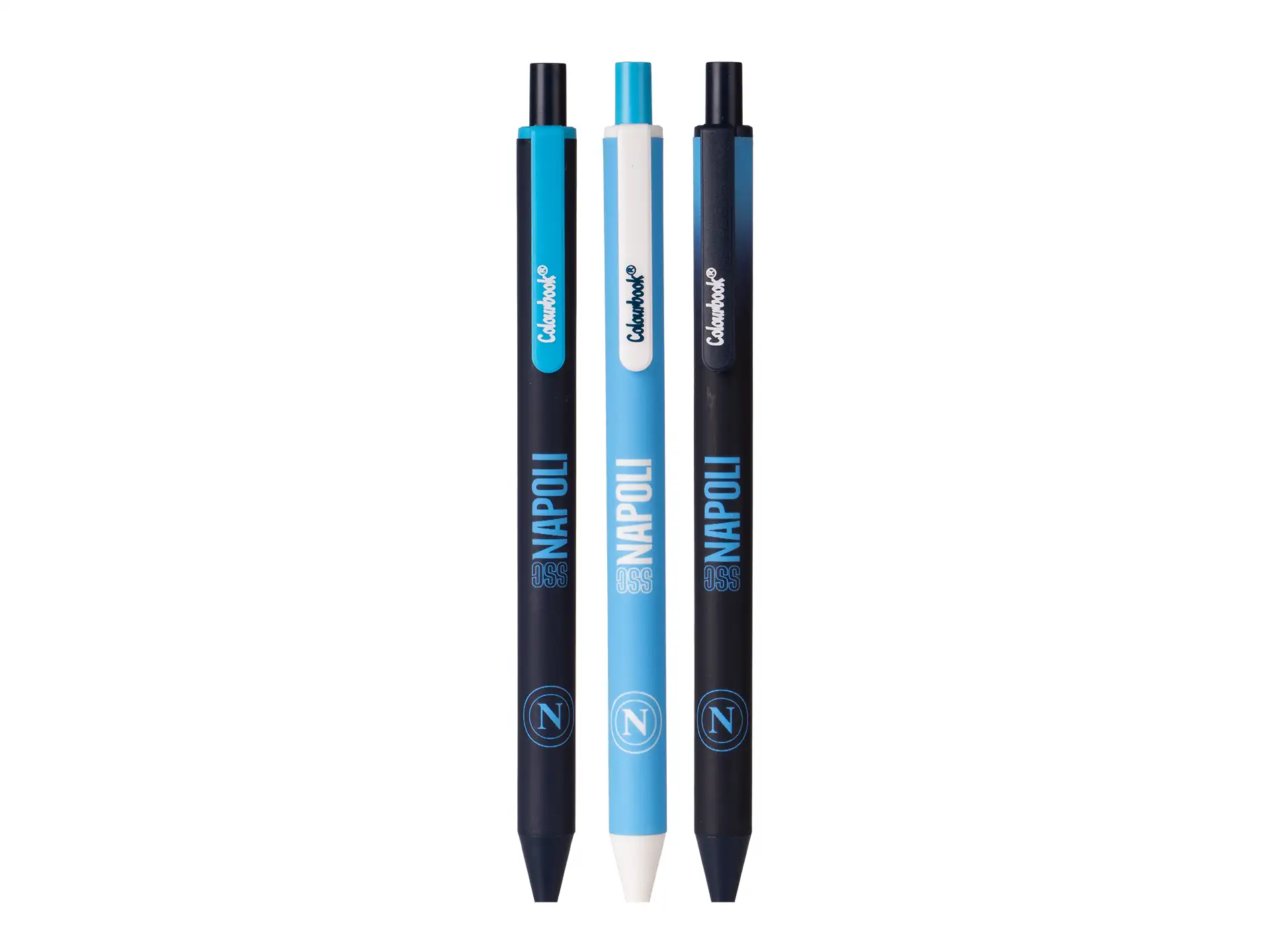 Colourbook - Set 3 penne a sfera SSC Napoli