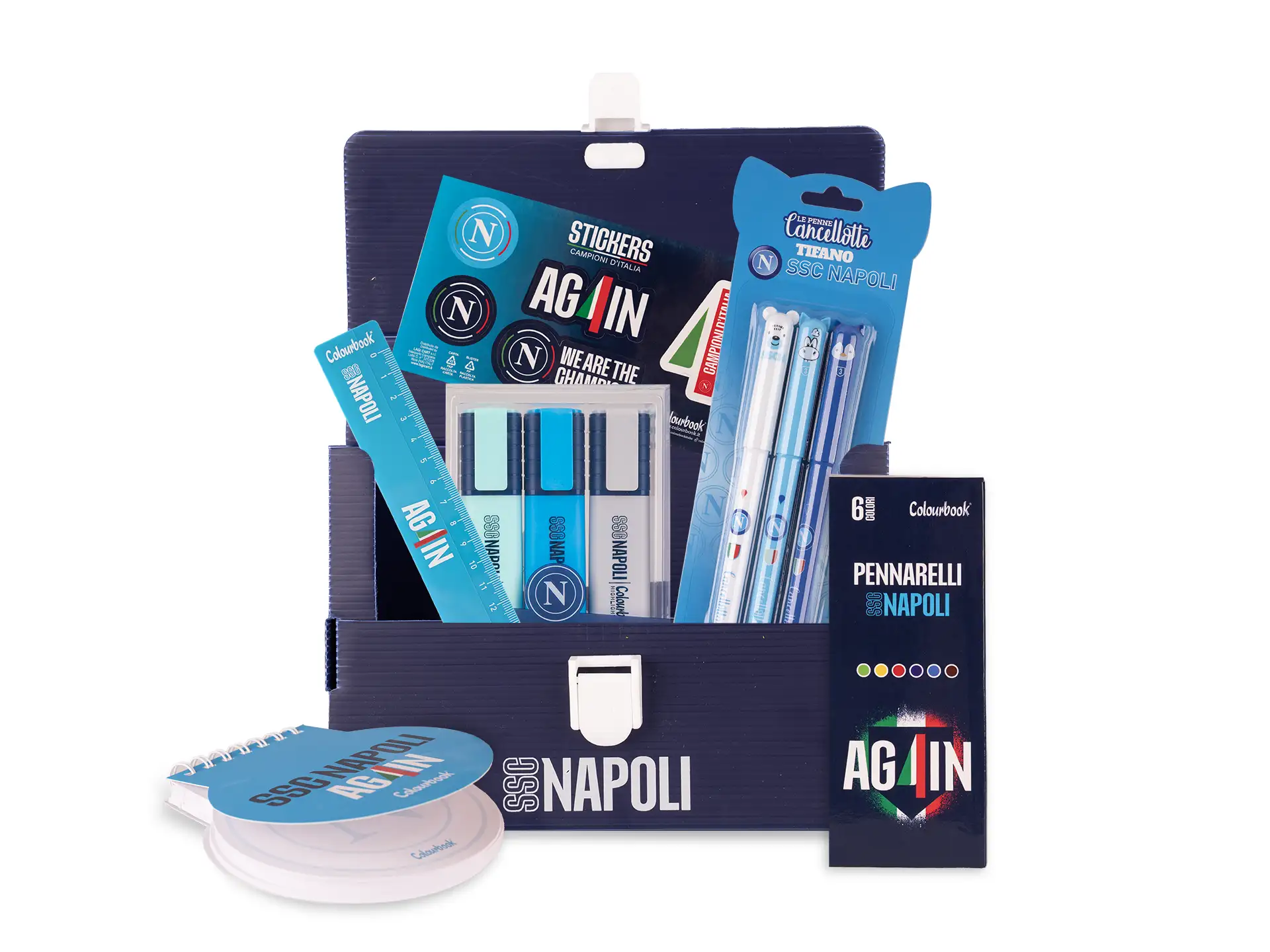 Mini valigetta Minipoly SSC Napoli Again - Dark Blue