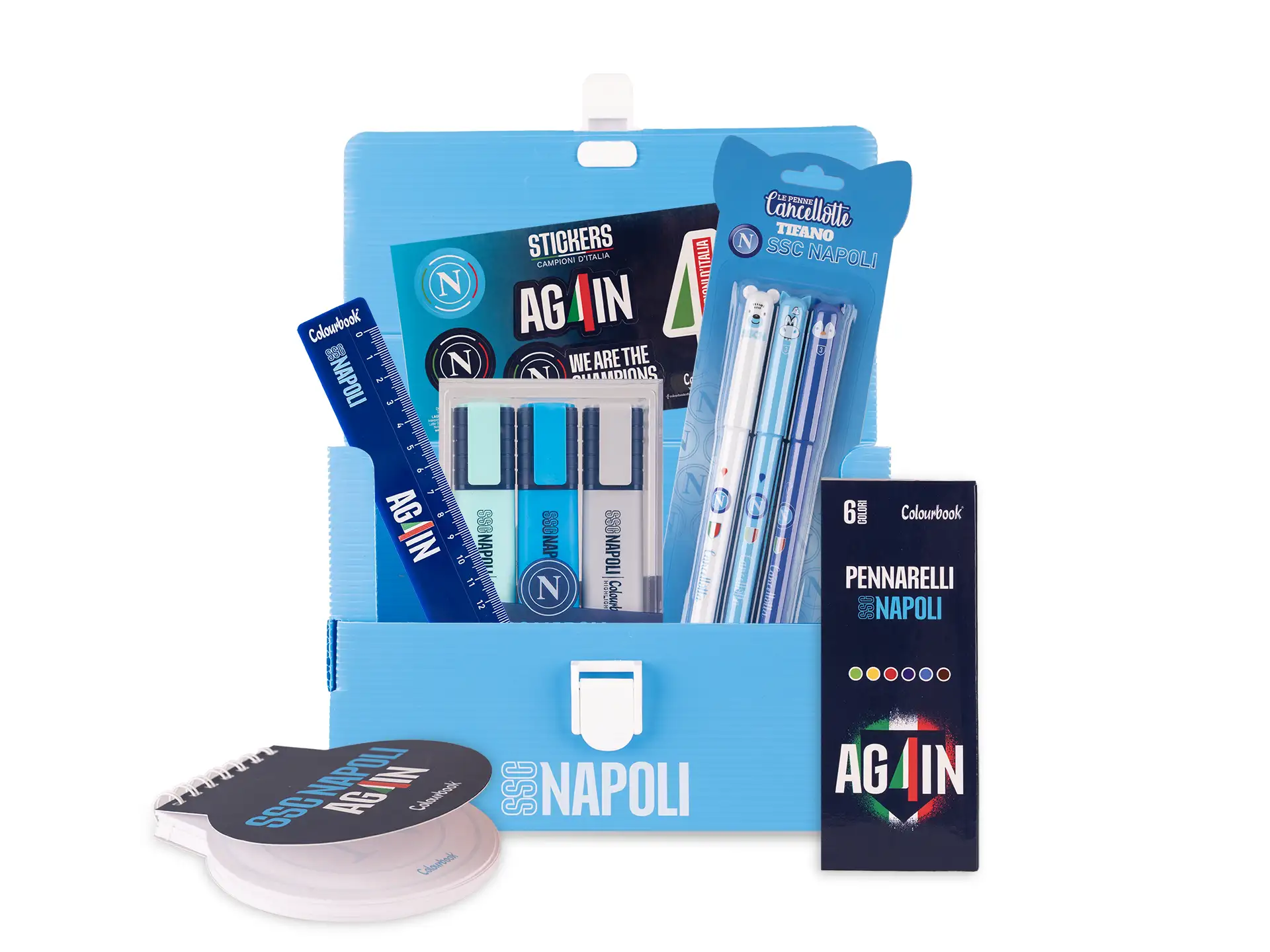 Mini valigetta Minipoly SSC Napoli Again - Azzurro