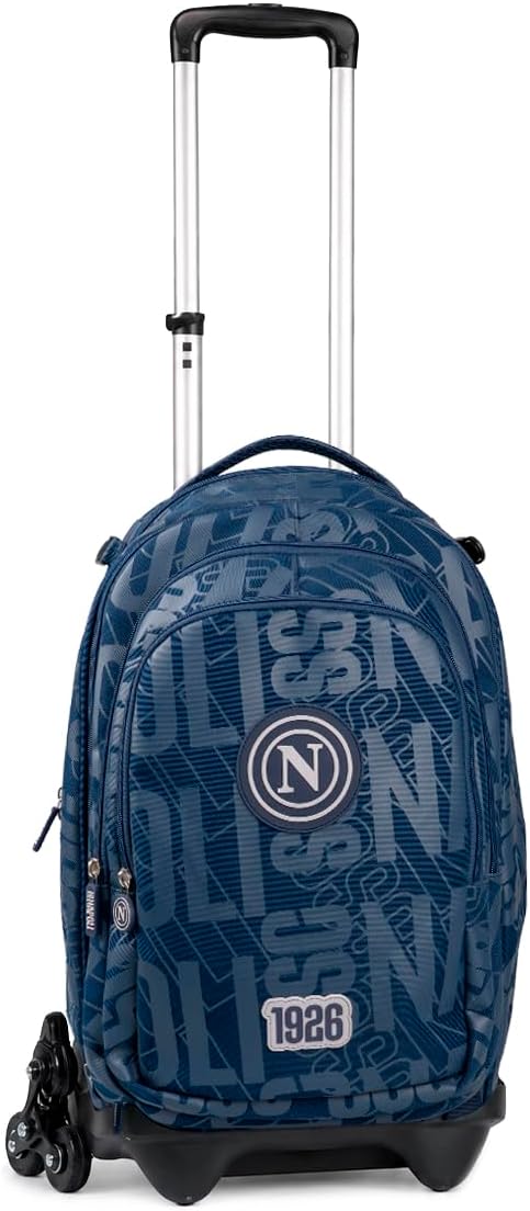 Trolley scuola SSC Napoli con pallone omaggio - Dark Blue