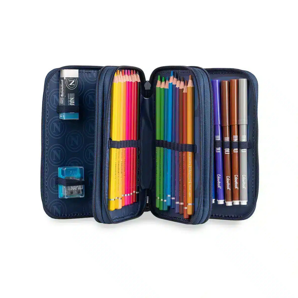 Astuccio 3 zip SSC Napoli 26/27 - Dark Blu