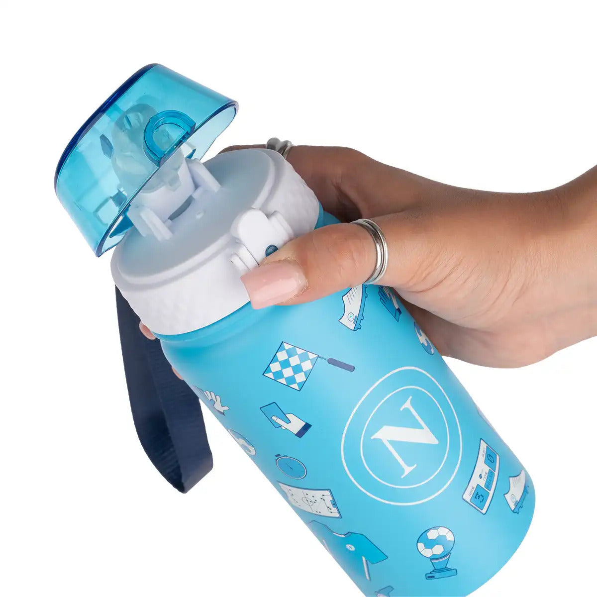 Borraccia termica 400ml SSC Napoli Kids - Azzurro