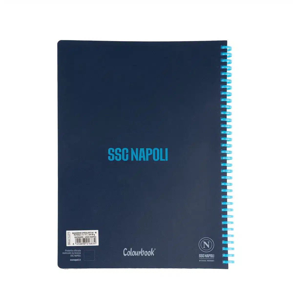 Quaderno spiralato soft SSC Napoli 5MM - Logo Napoli