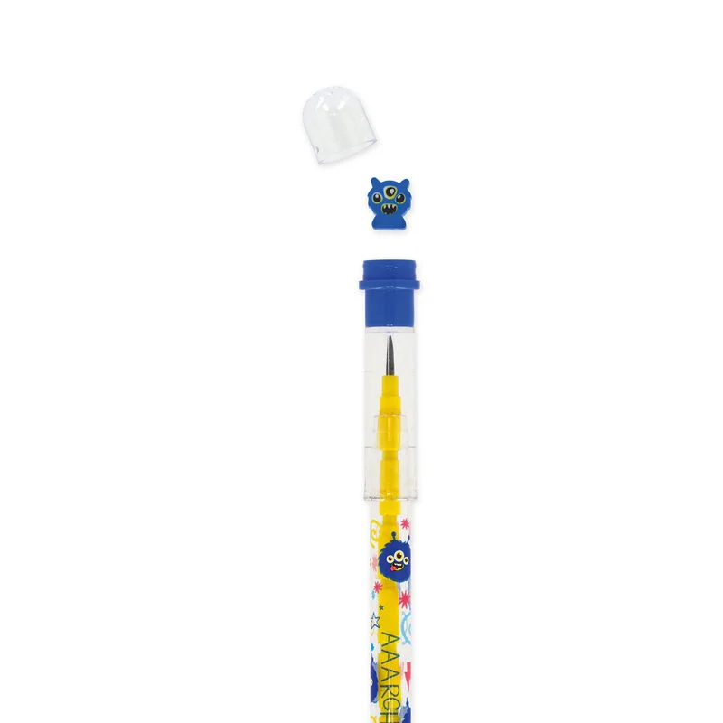 Legami - Matita Impilabile con Gomma Take a Tip - Monster