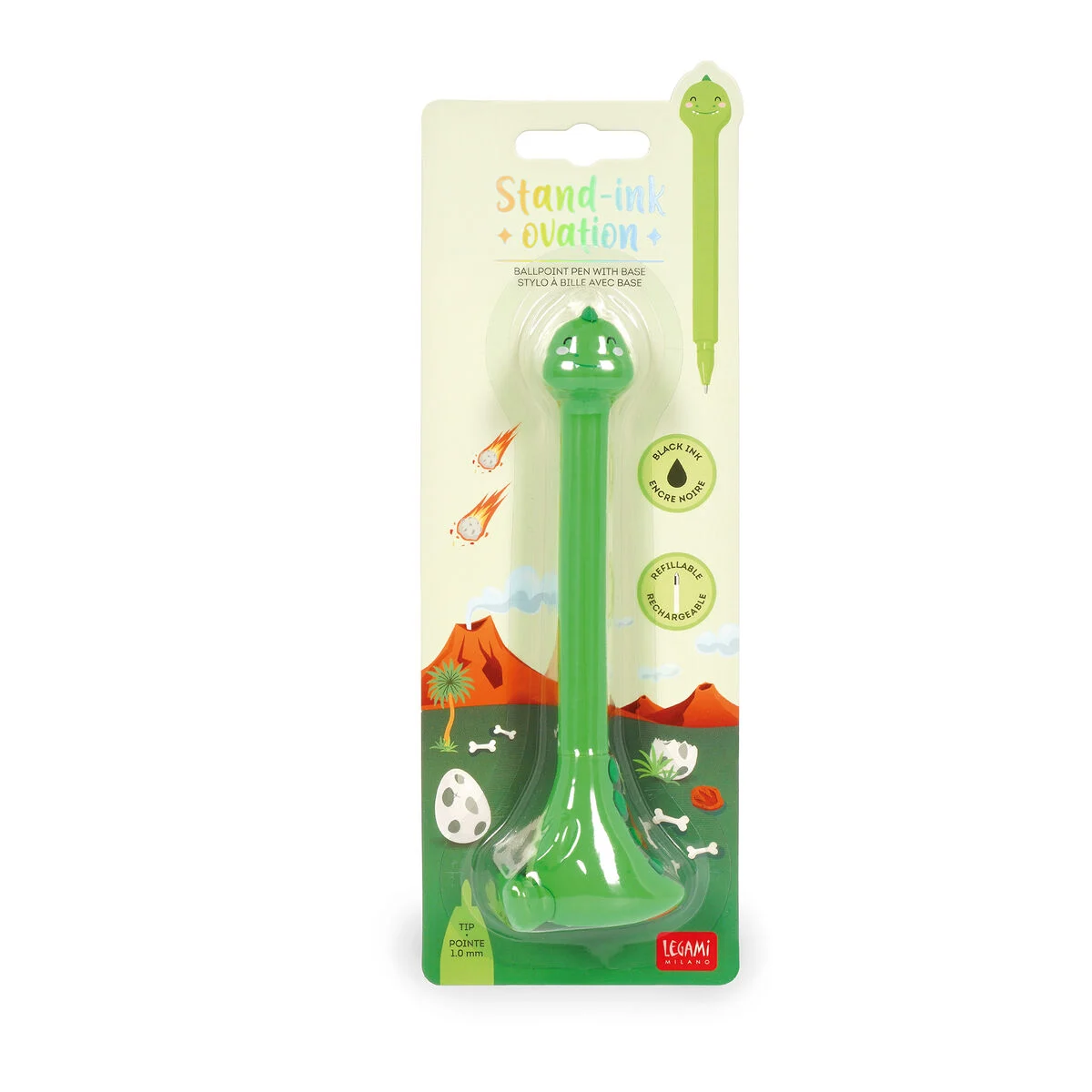 Penna a Sfera Dino con Base- Stand-Ink Ovation