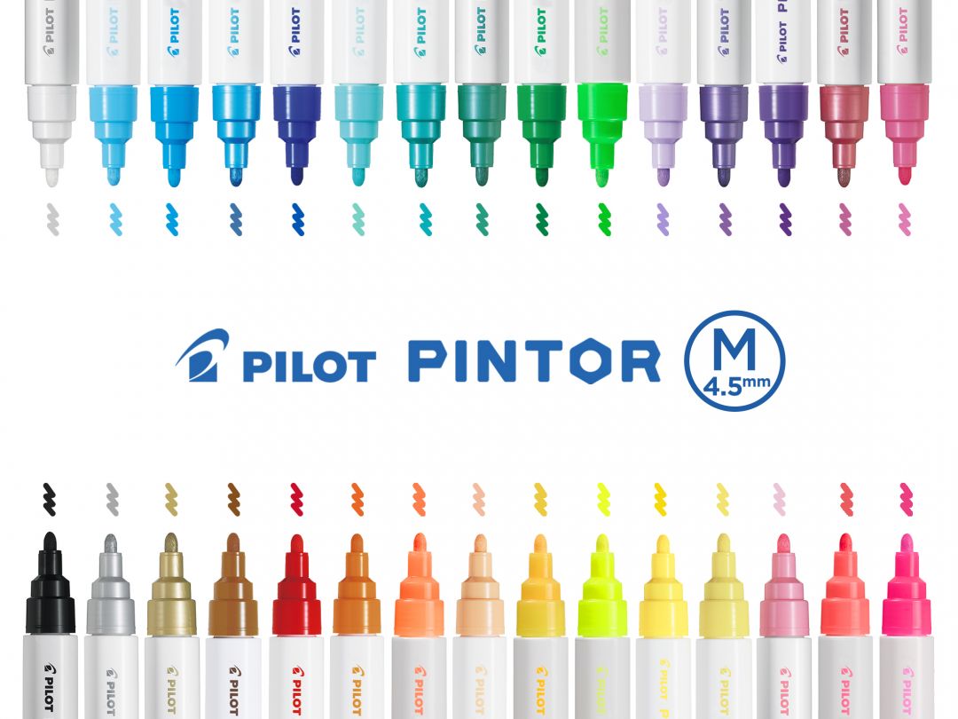 Pilot Pintor Marcatore Pastello Blu Punta Media