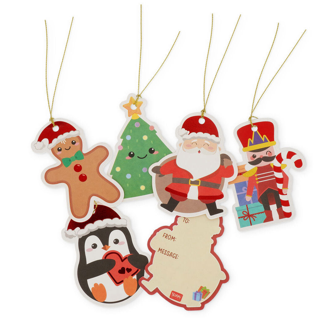 Set 10 Gift Tag Natale