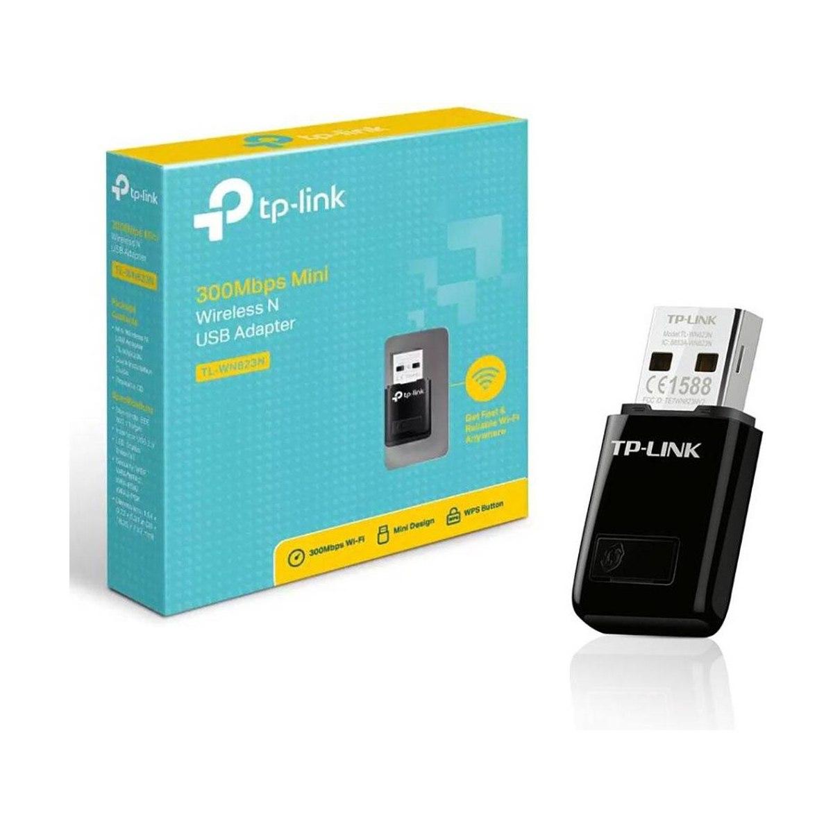 TP-Link Mini USB Adattatore di rete WiFi wireless per PCnero